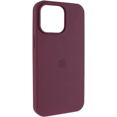 Чохол Silicone Case (AA) Logo with MagSafe для Apple iPhone 11 Pro (5.8") Бордовий / Plum