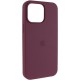 Чохол Silicone Case (AA) Logo with MagSafe для Apple iPhone 11 Pro (5.8") Бордовий / Plum