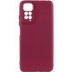 Чохол Silicone Cover Ummi Lakshmi Full Camera (AA) для Xiaomi Redmi Note 11 (Global) / Note 11S Бордовий / Marsala
