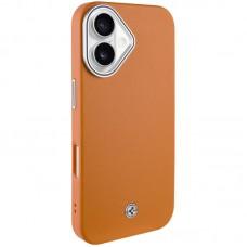 Чохол PC+Leather SGP with MagSafe для Apple iPhone 16 (6.1") Brown