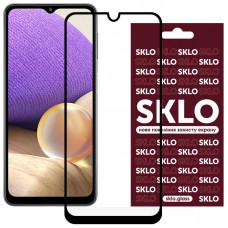 Захисне скло SKLO 3D (full glue) для Samsung Galaxy A22 4G / M32 Чорний