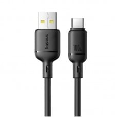 Дата кабель Baseus Silky Series OS Fast Charging USB to Type-C 100W (2m) (P10377703) Cluster Black