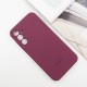 Чохол Silicone Cover Lakshmi Full Camera (AAA) with Logo для Samsung Galaxy A36 Бордовий / Plum