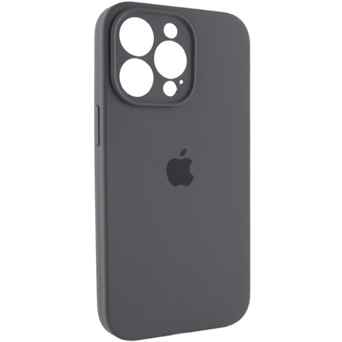 Чохол Silicone Case Full Camera Protective (AA) для Apple iPhone 14 Pro Max (6.7") Сірий / Dark Gray