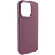 TPU чохол Bonbon Metal Style для Apple iPhone 13 Pro Max (6.7") Бордовий / Plum