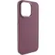 TPU чохол Bonbon Metal Style для Apple iPhone 13 Pro Max (6.7") Бордовий / Plum