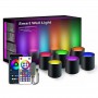 Настенная LED лампа RGB Intelligent wall lamp 6 pcs with Bluetooth European plug with app