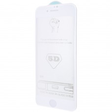Захисне скло 5D Hard (full glue) (тех.пак) для Apple iPhone 7 plus / 8 plus (5.5") Білий