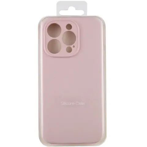 Чохол Silicone Case Full Camera Protective (AA) NO LOGO для Apple iPhone 16 Pro (6.3") Рожевий / Chalk Pink