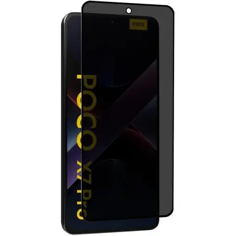 Защитное стекло Privacy 5D (тех.пак) для Xiaomi Poco X7 Pro