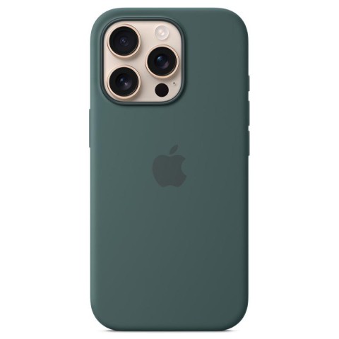 Чохол Silicone case (AAA) with Magsafe and Animation для Apple iPhone 16 Pro Max (6.9") Lake Green