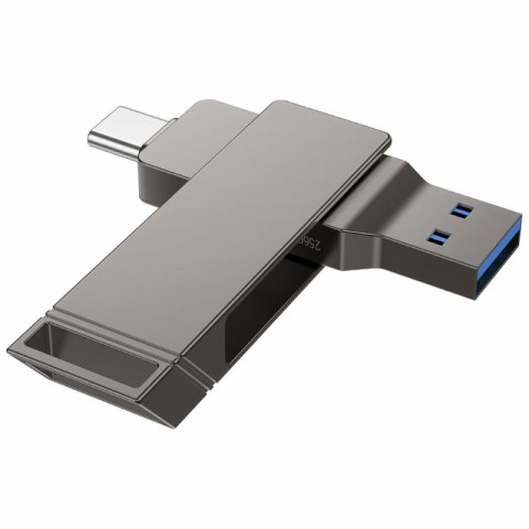 Флеш-накопичувач Hoco UD15 2in1 Type-C USB 3.2 - 32GB Silver