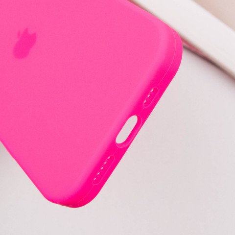 Чохол Silicone Case Full Protective (AA) для Apple iPhone 16 (6.1") Рожевий / Barbie pink