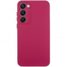 Чохол TPU GETMAN Liquid Silk Full Camera для Samsung Galaxy S23+ Бордовий / Marsala