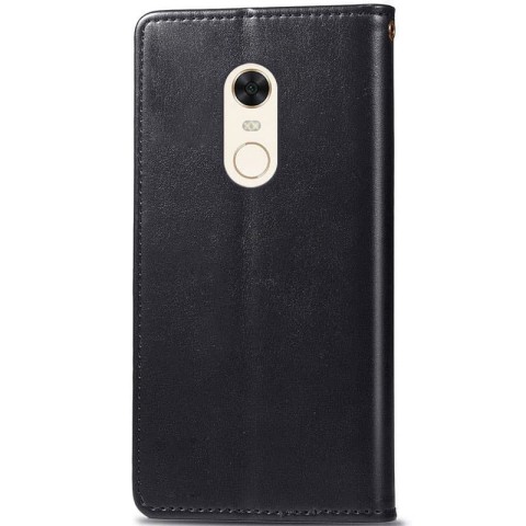 Шкіряний чохол-книжка GETMAN Gallant (PU) для Xiaomi Redmi 5 Plus / Redmi Note 5 (Single Camera) Чорний