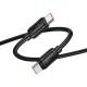 Дата кабель Hoco X115 Surpass Type-C to Type-C 240W (1m) Black
