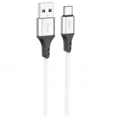 Дата кабель Hoco X86 Spear USB to Type-C (1m) White Дата кабель Hoco X86 Spear USB to Type-C (1m) White