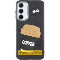 Чохол TPU Leather Toys для Xiaomi Redmi 13C / Poco C65 Coffee / Black