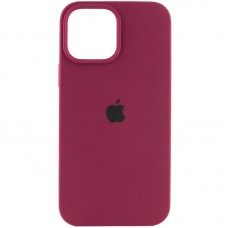 Чохол Silicone Case Full Protective (AA) для Apple iPhone 14 Pro (6.1") Бордовий / Maroon