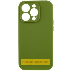 Чохол Silicone Case Full Camera Protective (AA) NO LOGO для Apple iPhone 17 (6.3") Зелений / Dark Olive