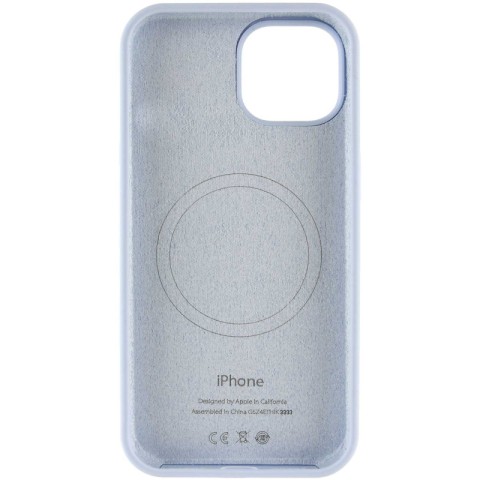Чохол Silicone Case Full Protective (AA) with MagSafe для Apple iPhone 15 Plus (6.7") Блакитний / Lilac Blue