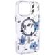 TPU+PC чохол Clear Garden with MagSafe для Apple iPhone 16 Pro Max (6.9") Blue Blossom