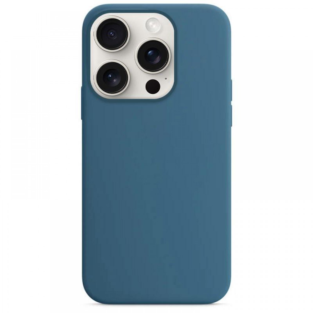 Чохол Silicone Case Full Protective (AA) NO LOGO для Apple iPhone 14 Pro Max (6.7") Синій / Blue Jay