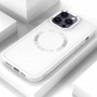 TPU чохол Bonbon Metal Style with MagSafe для Apple iPhone 13 Pro Max (6.7") Білий / White