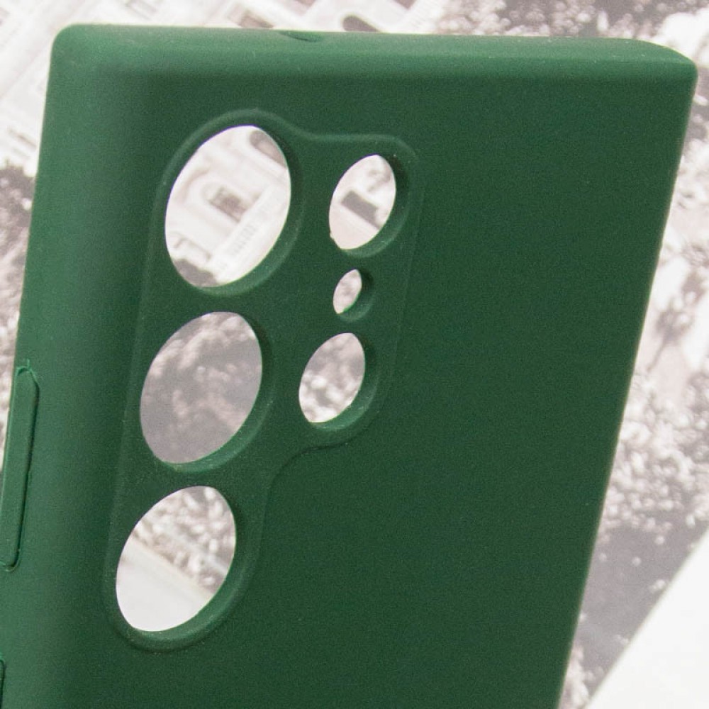 Чохол Silicone Cover Lakshmi Full Camera (AAA) для Samsung Galaxy S24 Ultra Зелений / Cyprus Green