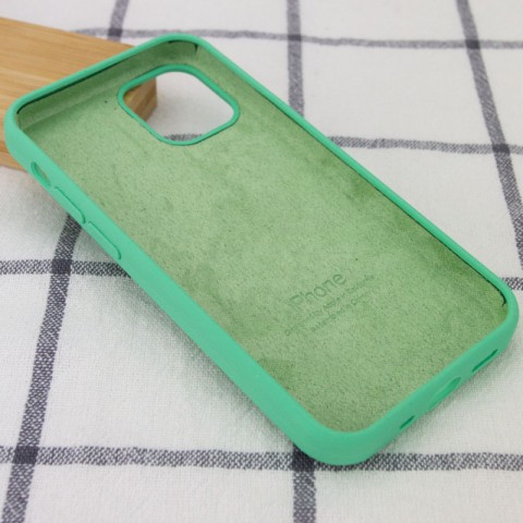 Чохол Silicone Case Full Protective (AA) для Apple iPhone 12 Pro / 12 (6.1") Зелений / Spearmint