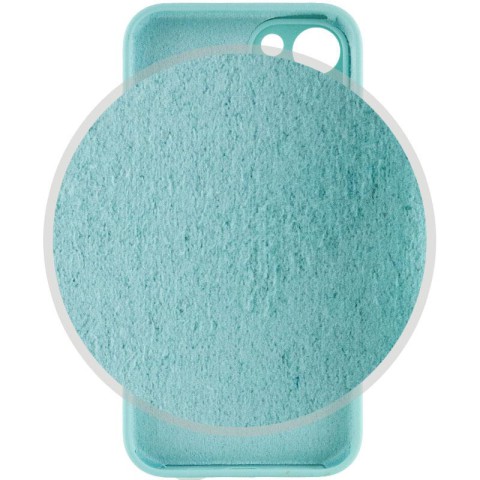 Чохол Silicone Case Full Camera Protective (AA) для Apple iPhone 15 (6.1") Бірюзовий / Marine Green