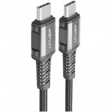 Дата кабель Acefast C1-09 USB-C to USB-C PD240W 40Gbps USB 4 aluminum alloy Black / Gray