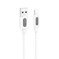 Дата кабель Borofone BX114 Structure USB to Lightning 2.4A (1m) White