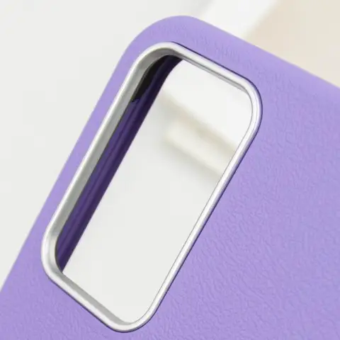 Шкіряний чохол Leather Case Metal Buttons для Samsung Galaxy S24+ / S25+ Light Purple
