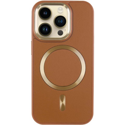 Шкіряний чохол SnapCase with MagSafe для Apple iPhone 14 Pro Max (6.7") Brown