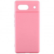 Чохол Silicone Cover Lakshmi Full Camera (AAA) для Google Pixel 7a Рожевий / Light pink
