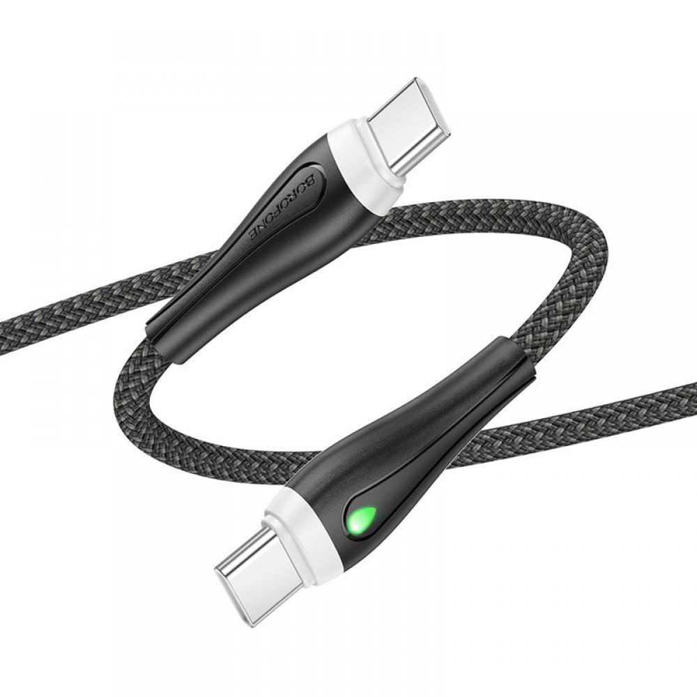 Дата кабель Borofone BX100 Advantage 60W Type-C to Type-C Black