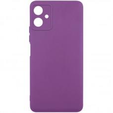 Чохол TPU GETMAN Liquid Silk Full Camera для Motorola Moto G54 Фіолетовий / Grape