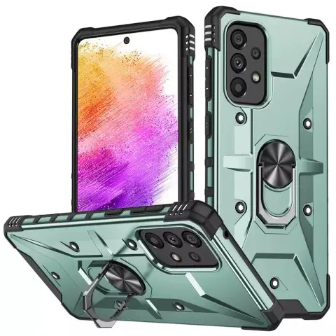 Ударостійкий чохол Pathfinder Ring для Samsung Galaxy A13 4G / A23 4G / M13 4G / M23 5G / A04s Зелений / Green