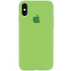 Чохол Silicone Case Full Protective (AA) для Apple iPhone X / XS (5.8") М'ятний / Mint
