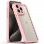 TPU чохол Transparent + Colour 1,5mm для Apple iPhone 12 Pro (6.1") Pink