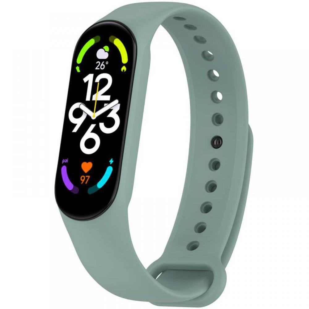 Силіконовий ремінець для Xiaomi Mi Band 7/6/5 Бірюзовий / Mint
