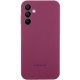 Чохол Silicone Cover Lakshmi Full Camera (AAA) with Logo для Samsung Galaxy A36 Бордовий / Plum