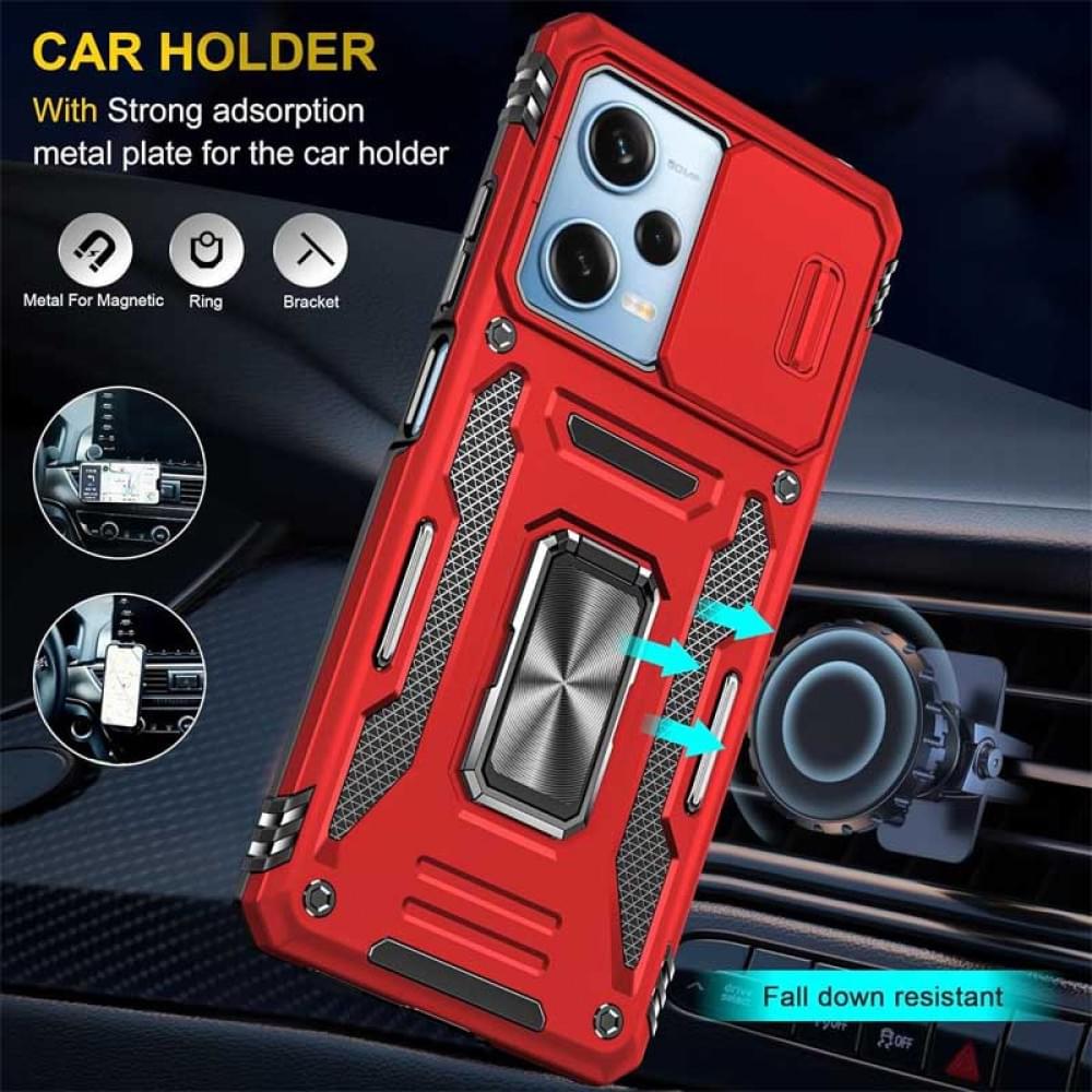 Ударопрочный чехол Camshield Army Ring для Xiaomi Redmi 12 / Poco M6 Pro 5G