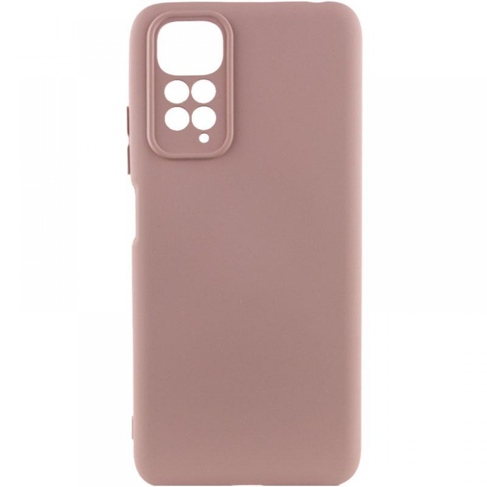 Чохол Silicone Cover Ummi Lakshmi Full Camera (AA) для Xiaomi Redmi Note 11 (Global) / Note 11S Рожевий / Pink Sand