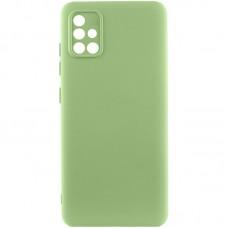 Чохол TPU GETMAN Liquid Silk Full Camera для Samsung Galaxy A51 Зелений / Pistachio