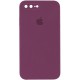 Чохол Silicone Case Square Full Camera Protective (AA) для Apple iPhone 7 plus/8 plus (5.5") Бордовий / Maroon