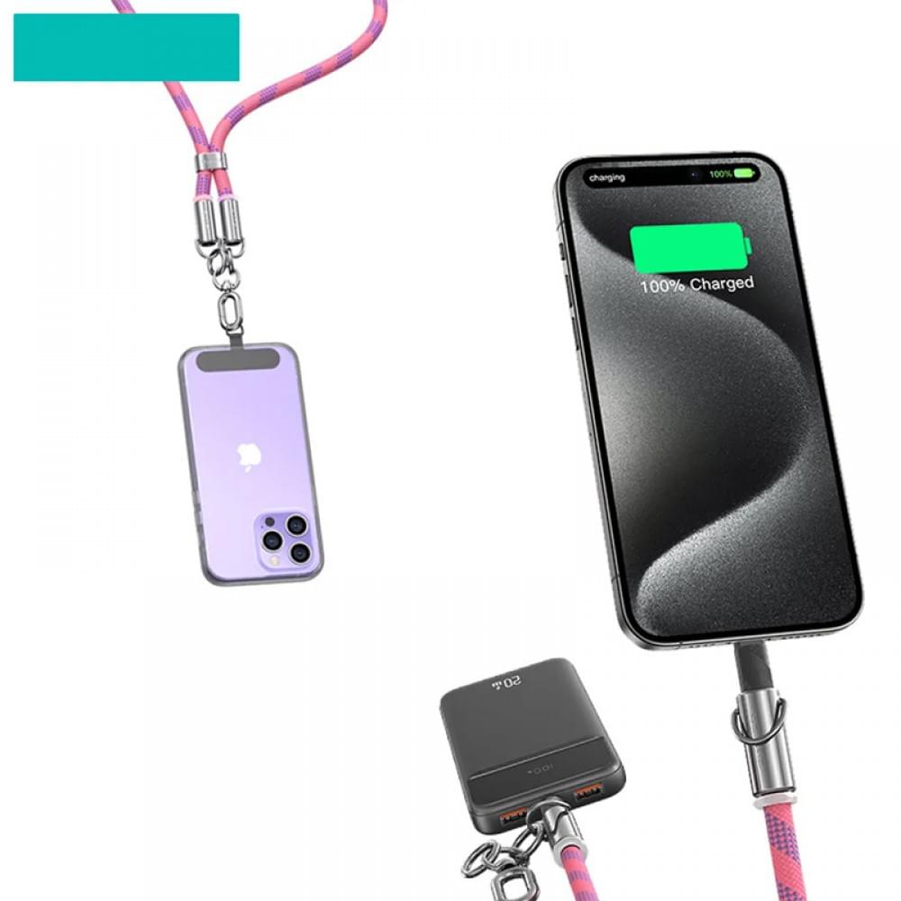 Дата кабель-шнурок Usams US-SJ745 Type-C to Type-C 60W (1.2m)