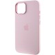 Чохол Silicone Case Metal Buttons (AA) для Apple iPhone 14 (6.1") Рожевий / Chalk Pink