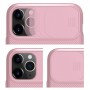 Карбонова накладка Nillkin Camshield (шторка на камеру) для Apple iPhone 11 Pro (5.8") Рожевий / Pink